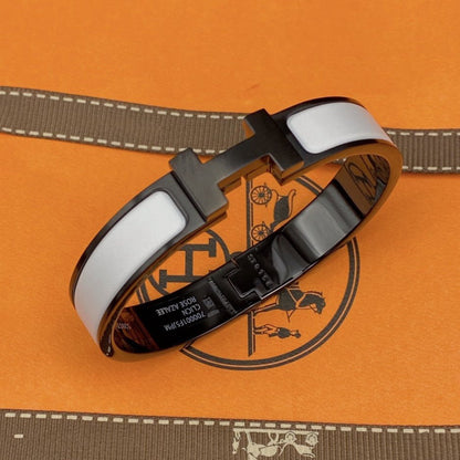 [Kismet Jewels ]H BRACELET 12MM BLACK WHITE CERAMIC