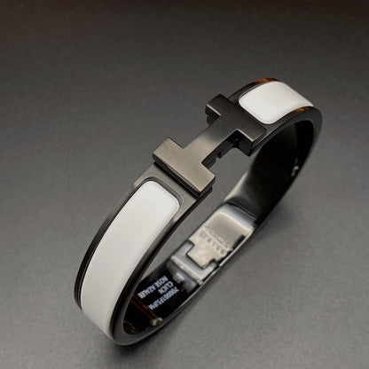 [Kismet Jewels ]H BRACELET 12MM BLACK WHITE CERAMIC