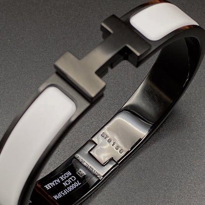 [Kismet Jewels ]H BRACELET 12MM BLACK WHITE CERAMIC
