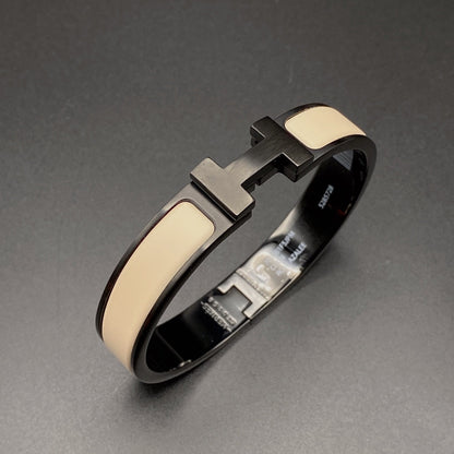 [Kismet Jewels ]H BRACELET 12MM BLACK BEIGE CERAMIC