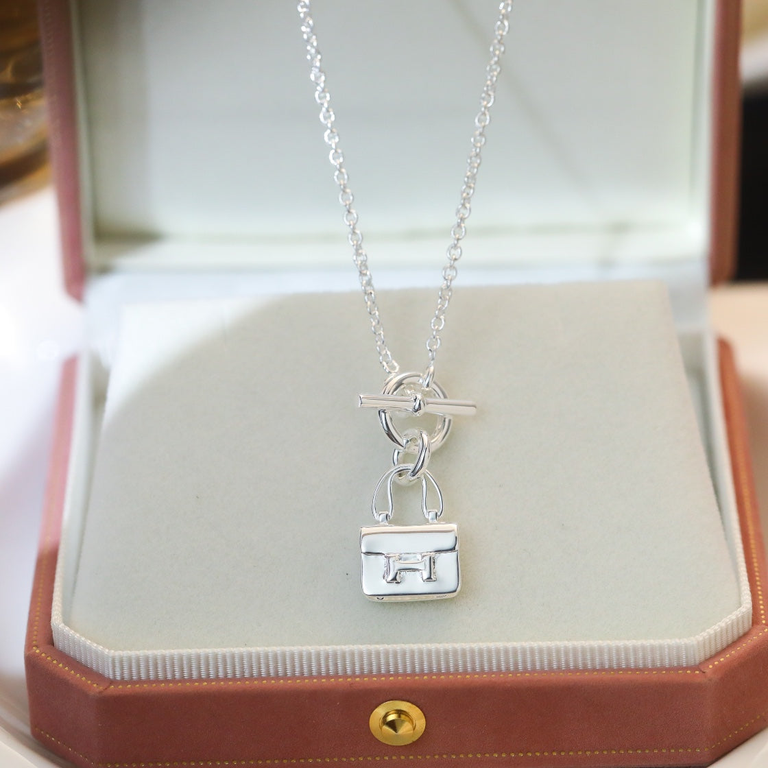 [Kismet Jewels ]POP H PEDANT SILVER NECKLACE