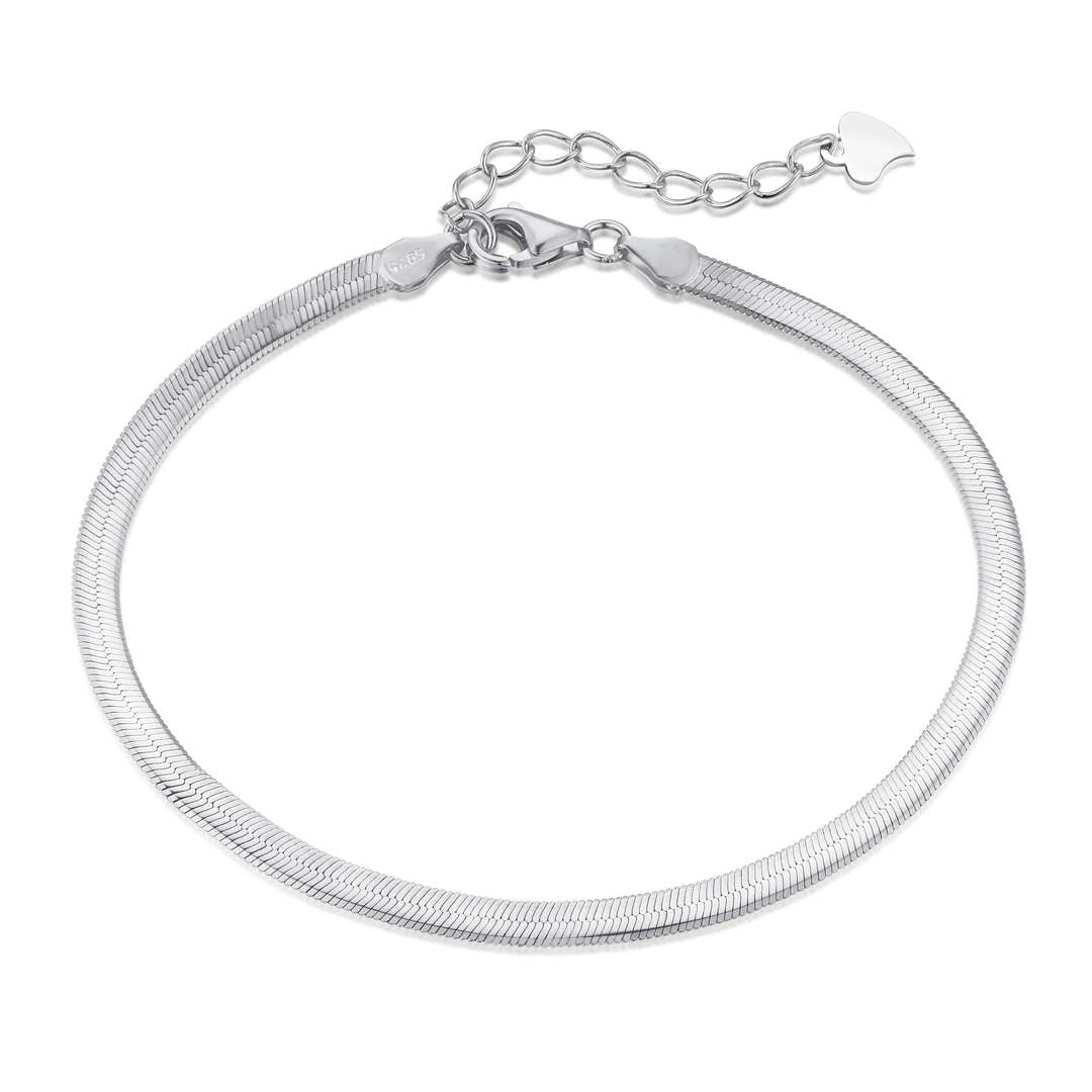 [Kismet Jewels ]Flat Snake Bone Chain Blade Necklace