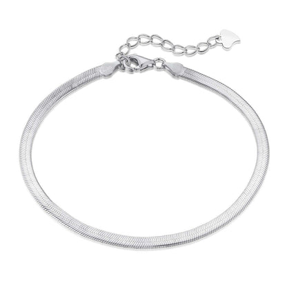 [Kismet Jewels ]Flat Snake Bone Chain Blade Necklace