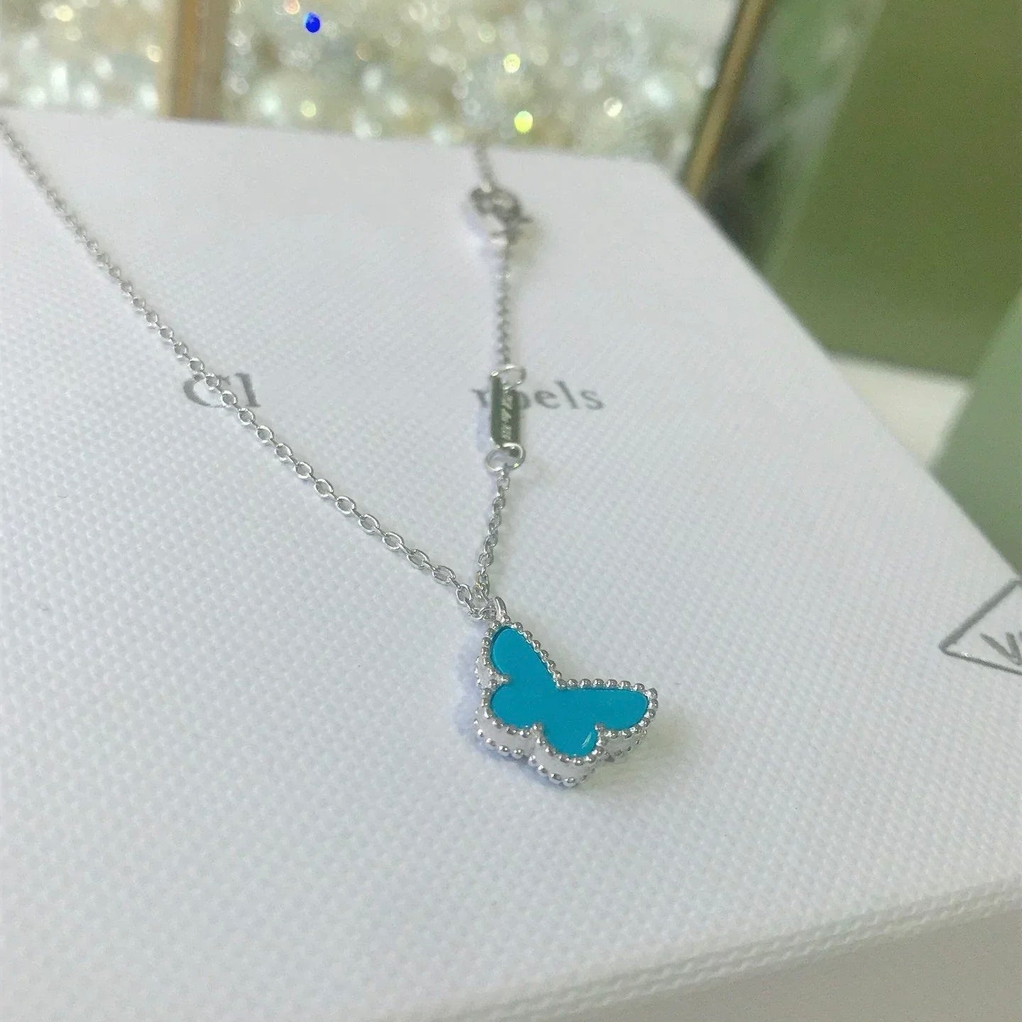 [Kismet Jewels ]BUTTERFLY TURQUOISE BUTTERFLY BRACELET SILVER