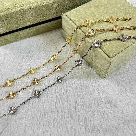 [Kismet Jewels ]CLOVER 6 MOTIF DIAMOND BRACELET