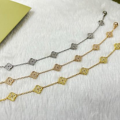 [Kismet Jewels ]CLOVER 6 MOTIF DIAMOND BRACELET