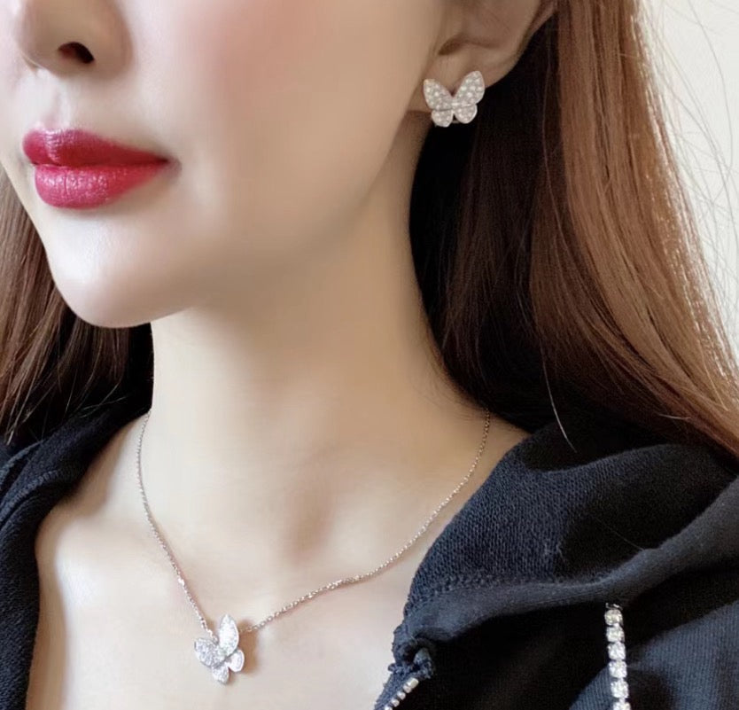 [Kismet Jewels ]BUTTERFLY ALL DIAMOND EARRINGS