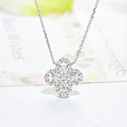 [Kismet Jewels ]LOOP NECKLACE FULL MOTIF DIAMOND 16MM MULTIPLE COLORS