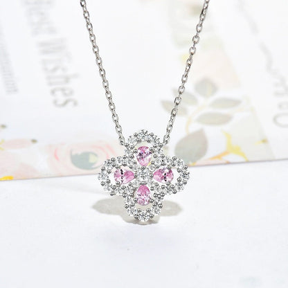 [Kismet Jewels ]LOOP NECKLACE FULL MOTIF DIAMOND 16MM MULTIPLE COLORS