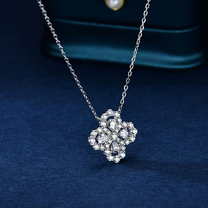 [Kismet Jewels ]LOOP NECKLACE FULL MOTIF DIAMOND 16MM MULTIPLE COLORS