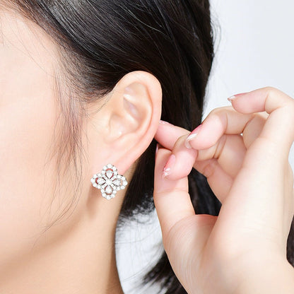 [Kismet Jewels ]LOOP EARRINGS FULL MOTIF DIAMOND 16MM