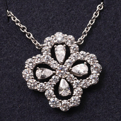 [Kismet Jewels ]LOOP NECKLACE FULL MOTIF DIAMOND 16MM MULTIPLE COLORS