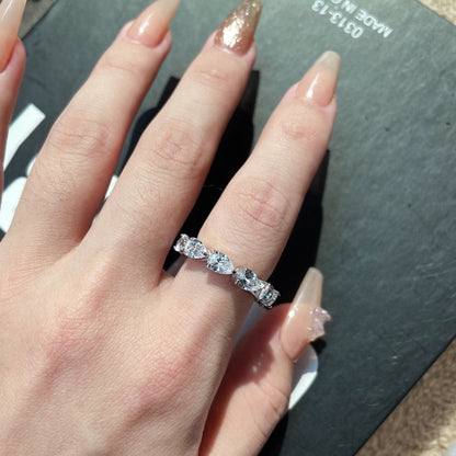 [Kismet Jewels ]Exquisite Pear Cut Tennis Ring