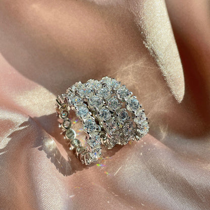 [Kismet Jewels ]Eternity Round Cut Tennis Ring