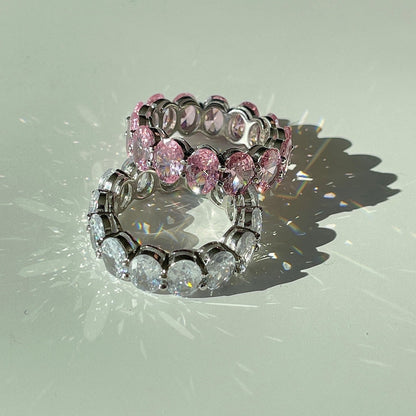 [Kismet Jewels ]Dainty Elongated Cushion Cut Tennis Ring