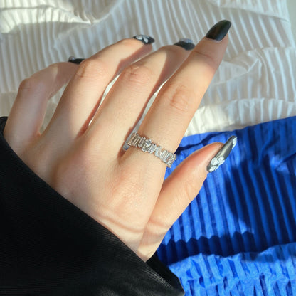 [Kismet Jewels ]Delicate Multi Shape Tennis Ring