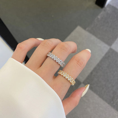 [Kismet Jewels ]Ornate Oval Cut Tennis Ring