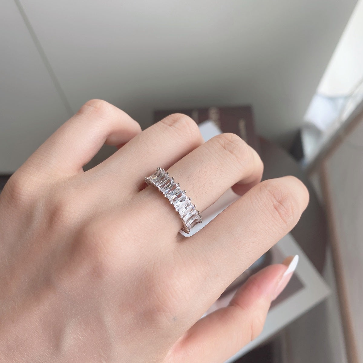 [Kismet Jewels ]Unique Colorful Radiant Cut RIng