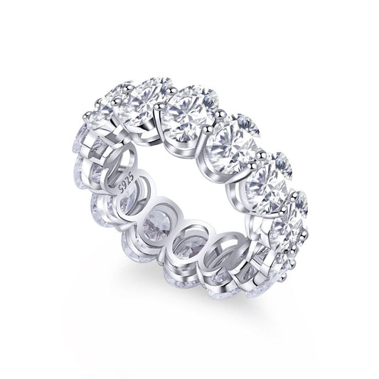 [Kismet Jewels ]Dainty Elongated Cushion Cut Tennis Ring