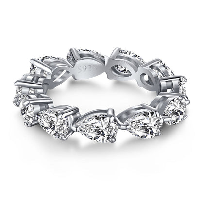 [Kismet Jewels ]Exquisite Pear Cut Tennis Ring