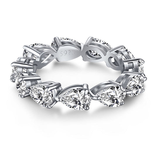 [Kismet Jewels ]Exquisite Pear Cut Tennis Ring