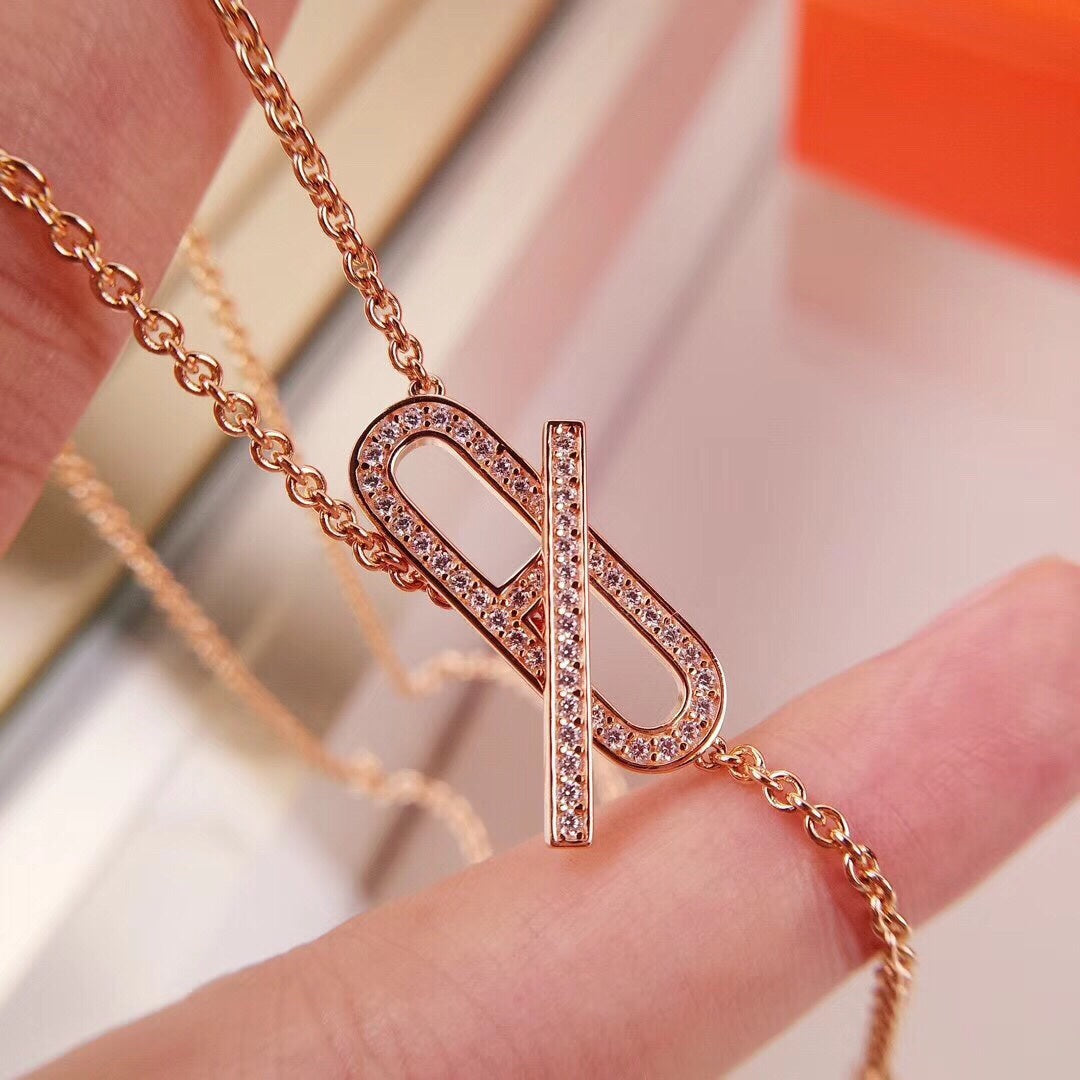 [Echo ]HM FIRE PIG NOSE NECKLACE TRENDY STREET
