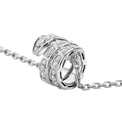 [Kismet Jewels ]SERPENTI  NECKLACE DOUBLE RING DIAMOND