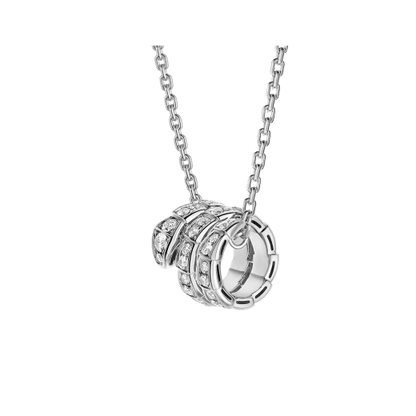 [Kismet Jewels ]SERPENTI  NECKLACE DOUBLE RING DIAMOND