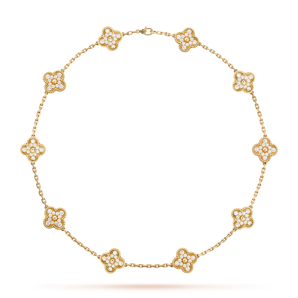 [Kismet Jewels ]CLOVER 10 MOTIFS DIAMOND NECKLACE