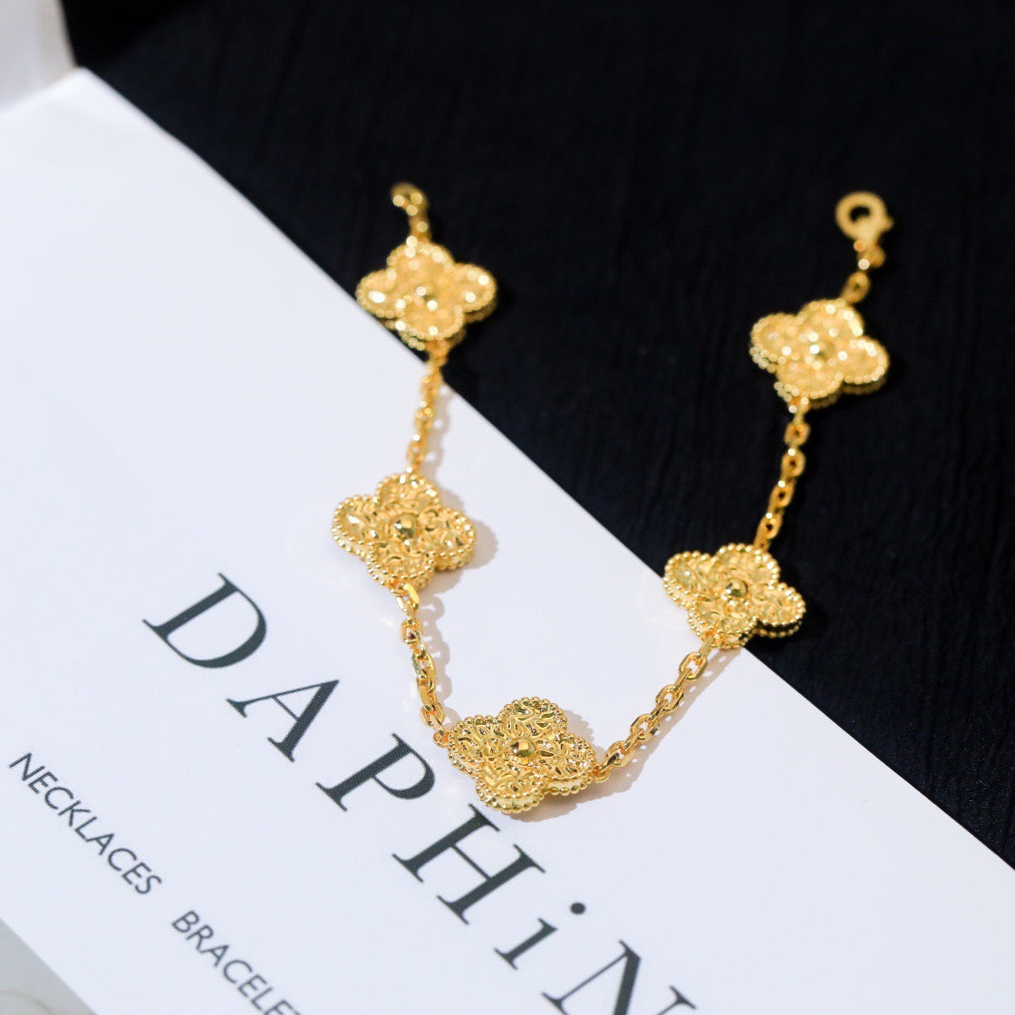 [Kismet Jewels ]CLOVER 5 MOTIFS BRONZING BRACELET