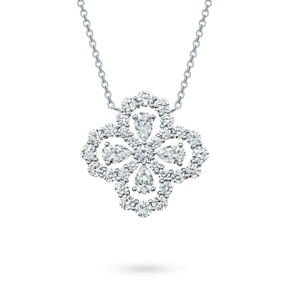 [Kismet Jewels ]LOOP NECKLACE FULL MOTIF DIAMOND 16MM MULTIPLE COLORS