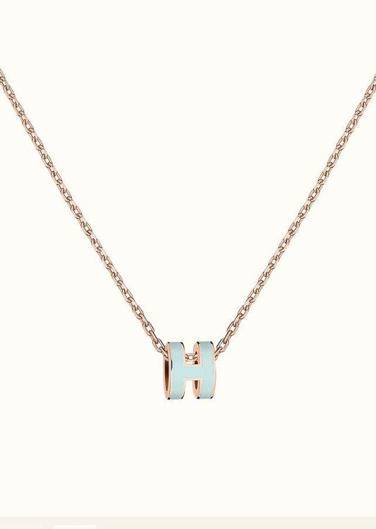 [Kismet Jewels ]POP H LIGHT BLUE NECKLACE