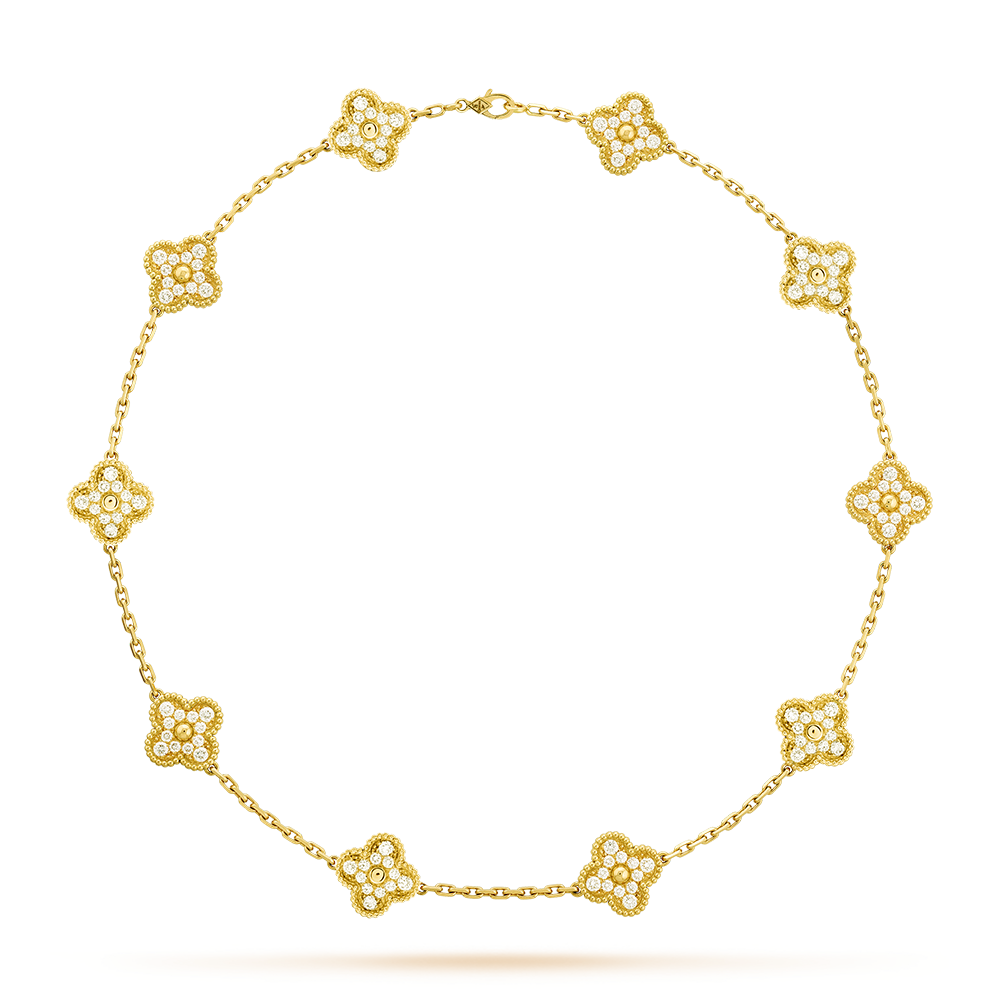 [Kismet Jewels ]CLOVER 10 MOTIFS DIAMOND NECKLACE