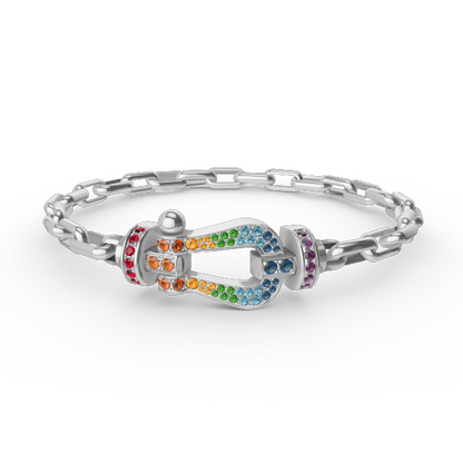 [Kismet Jewels ]FORCE LARGE HORSESHOE CLASP  METAL BRACELET