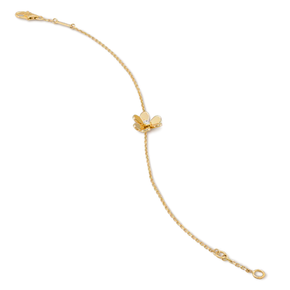[Kismet Jewels ]FRIVOLE GOLD FLOWER PINK MALACHITE BRACELET