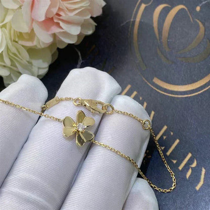 [Kismet Jewels ]FRIVOLE GOLD FLOWER PINK MALACHITE BRACELET