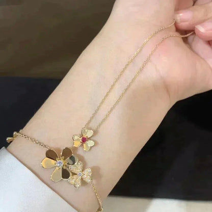 [Kismet Jewels ]FRIVOLE GOLD FLOWER NECKLACE